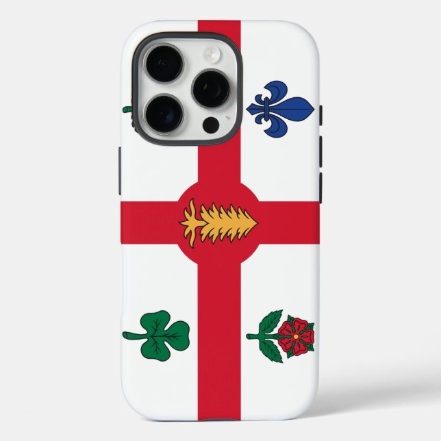 Apple iPhone 16 Pro Case-Mate, Montreal flag Case-Mate iPhone Case (Back)