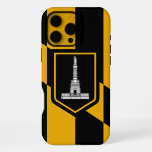 Apple iPhone 16 Pro Max Case, Baltimore flag Case