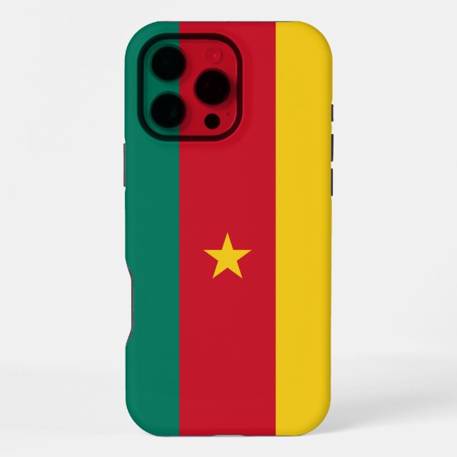 Apple iPhone 16 Pro Max Case, Cameroon flag Case (Back)