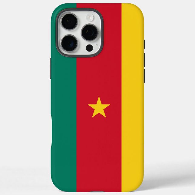 Apple iPhone 16 Pro Max Case, Cameroon flag Case-Mate iPhone Case (Back)