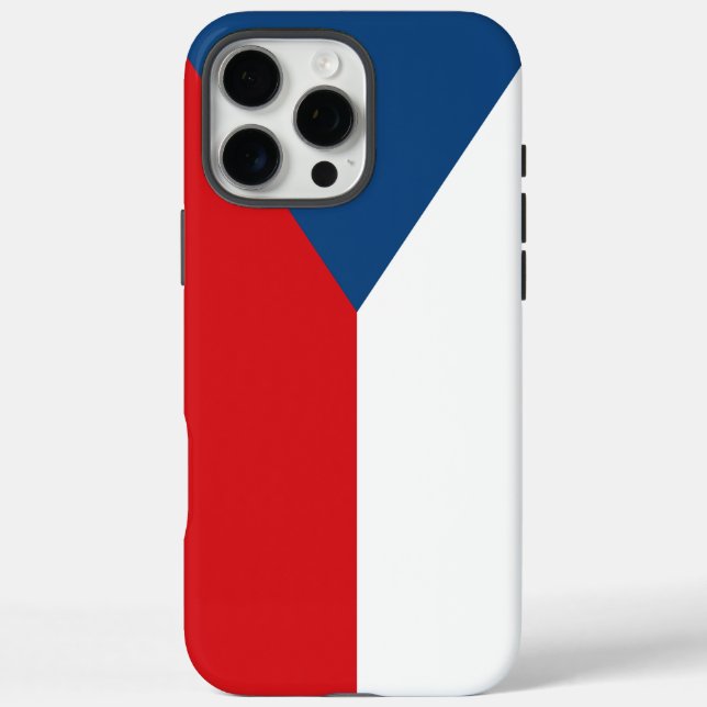 Apple iPhone 16 Pro Max Case, Czechia flag Case-Mate iPhone Case (Back)