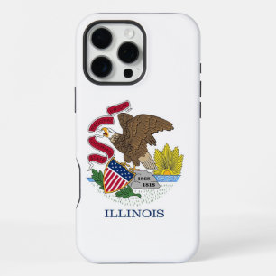Apple iPhone 16 Pro Max Case, Illinois flag Case