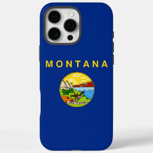 Apple iPhone 16 Pro Max Case, Montana flag Case