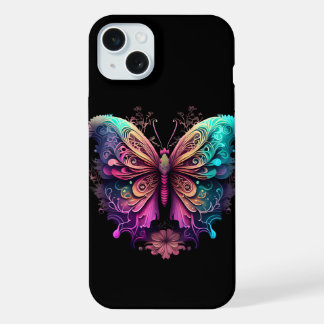 Apple iPhone butterfly rainbow space phonecase 15 Plus Case