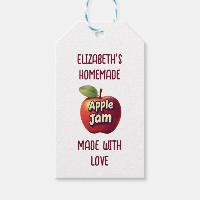 Apple Jam Gift Tags (Front)
