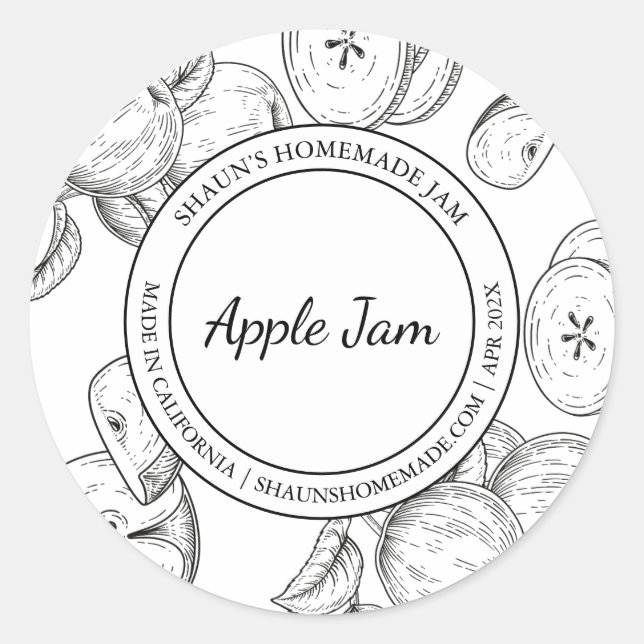 Apple Jam Sketch Modern label (Front)