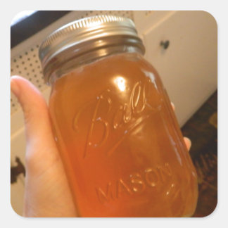 Apple Jelly Canning Jar Square Sticker