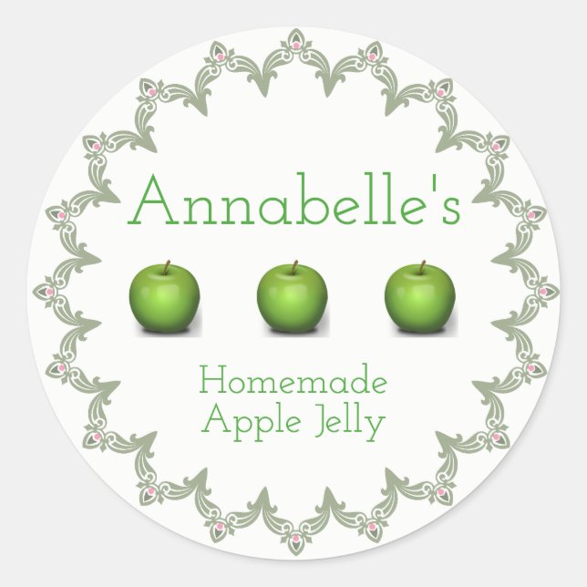 Apple Jelly Label (Front)