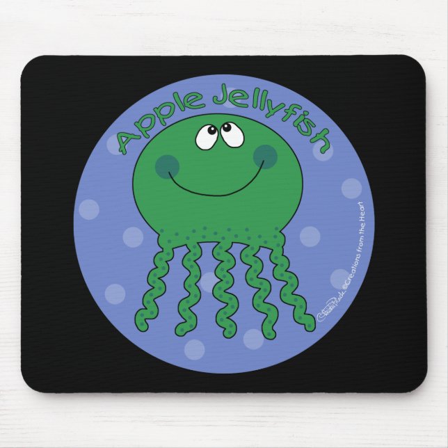 Apple Jellyfish Mouse Pad (Front)