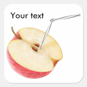 Apple juice square sticker