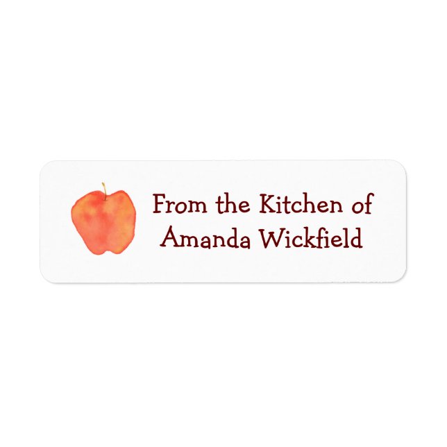 Apple Kitchen Return Address Label (Front)