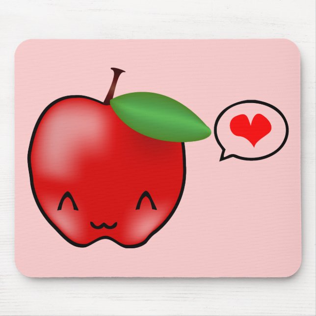 Apple Love Mouse Pad (Front)