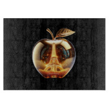Apple Love Paris cutting board
