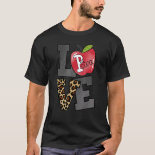 Apple Love Preschool Teacher Student Welcome Back T-Shirt