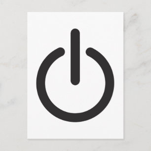 Apple mac Power button Postcard