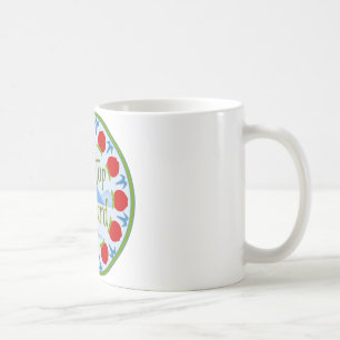 Apple Mandala - Blue Coffee Mug