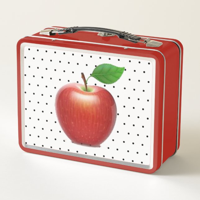Apple Metal Lunch Box (Back)