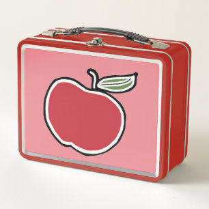 Apple Metal Lunch Box