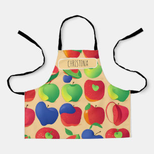 Apple Modern Colourful Personalised Pattern Apron