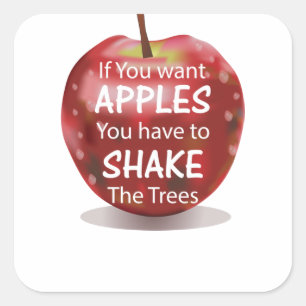 Apple Motivational Quote Sticker