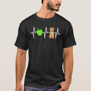 Apple Norfolk Terrier Heartbeat Dog T-Shirt
