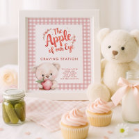 Apple of Eye Gingham Baby Shower Craving Station