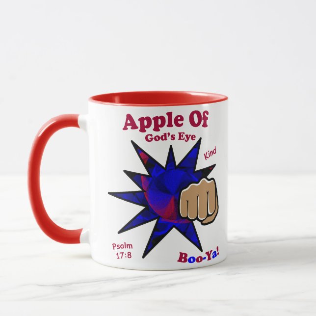 Apple of God's Eye Christian Mug (Left)