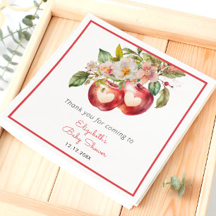 Apple of My Eye Fall Apple Baby Shower Napkins