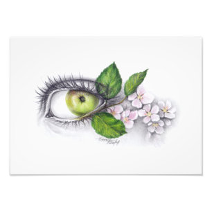 Apple of my eye Pencil art Photo print