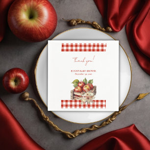 Apple of my eye Red Orchard Baby Shower Napkin