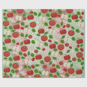 “Apple of My Eye” Stipple Art Wrapping Paper