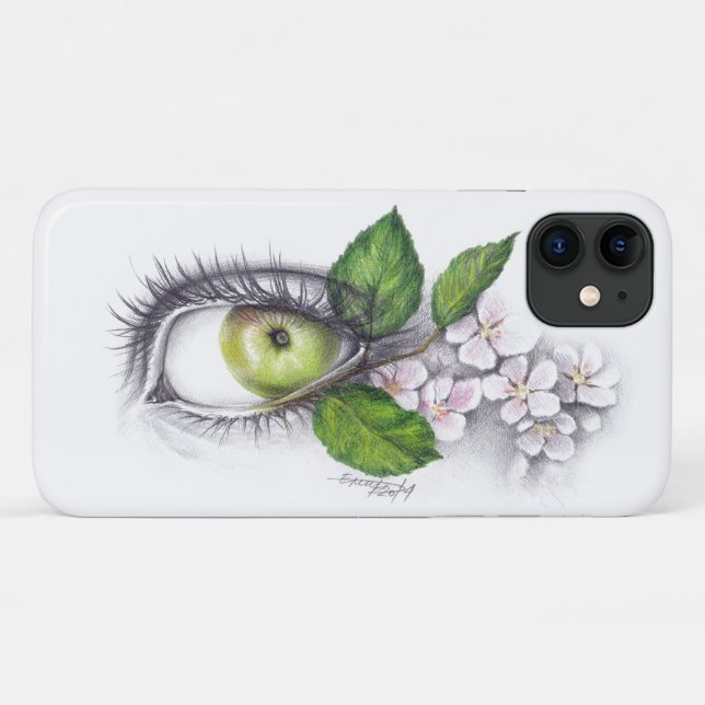 Apple of my eye Surreal drawing art Case-Mate iPhone Case (Back (Horizontal))