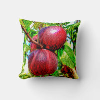 Apple of My Eye Throw Pillow