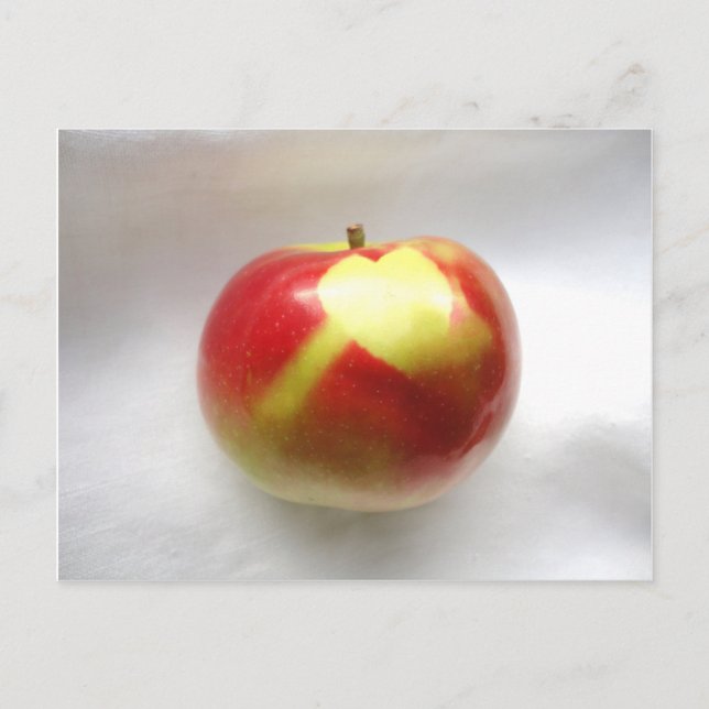 Apple of my Eye Valentine Postcard (Front)