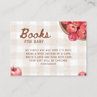 apple of our eye apple basket books for baby enclosure card