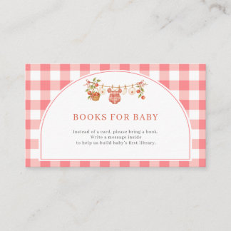 Apple of Our Eye Baby Shower Books for Baby Card