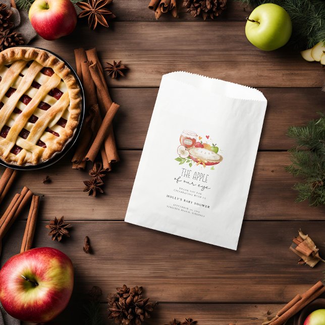 Apple of Our Eye Baby Shower Favour Bag (Apple of Our Eye Baby Shower Favor Bag )