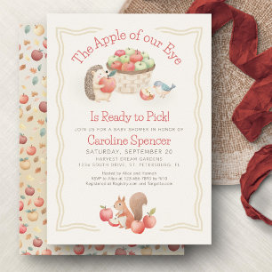 Apple of our Eye Baby Shower Invitation