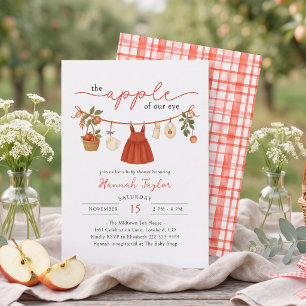 Apple of Our Eye Baby Shower Invitation