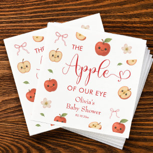 Apple of Our Eye Baby Shower Napkin