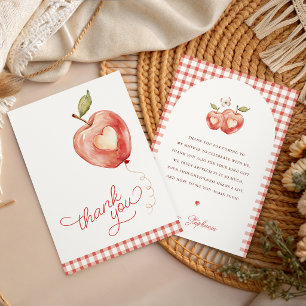 Apple of Our Eye Baby Shower Thank You Card