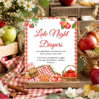 Apple of Our Eye Fall Baby | Late Night Diapers Poster