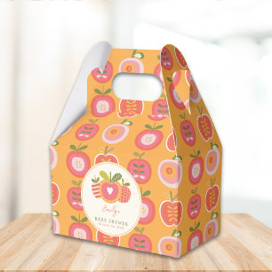 Apple of Our Eye Fall Baby Shower Green Favour Box