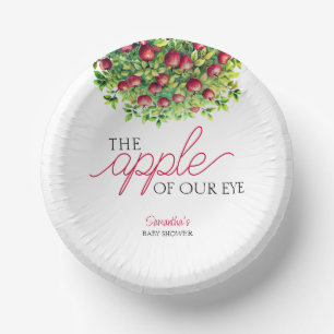 Apple of Our Eye Fall Baby Shower  Paper Plate