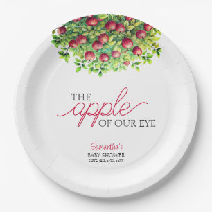 Apple of Our Eye Fall Baby Shower Paper Plate