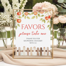 Apple of Our Eye Favours Table Sign 8x10