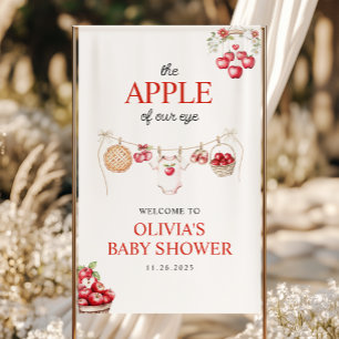 Apple of Our Eye Orchard Fall Baby Shower Welcome Banner