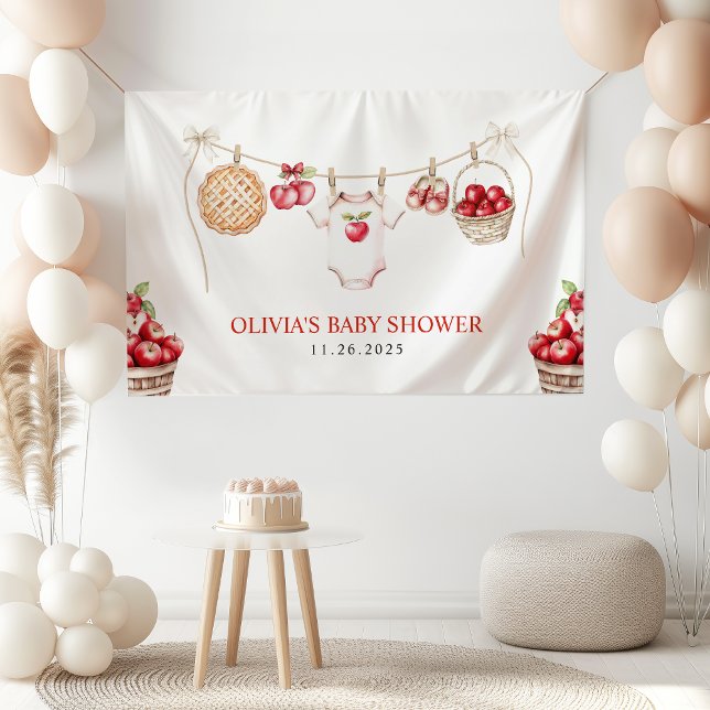 Apple of Our Eye Orchard Fall Baby Shower Welcome  Banner (Creator Uploaded)