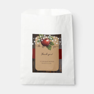 Apple of Our Eye Rustic Fall Baby Shower Favour Bag