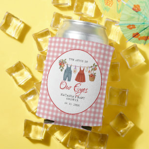 Apple of our eyes Fruit Fall baby shower thank you Can Cooler